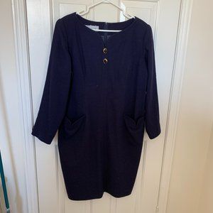 One Piece Navy Blue Dress